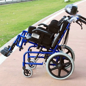 כסא גלגלים ידני נטוי לאדם עם מוגבלות, גלגלי אלומיניום, כסא גלגלים ידני נטוי לחולי שיתוק מוחין - Product Image 1