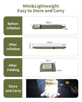 Lampe solaire portable et pliable Ztarx S86 2000mAh pour tente de camping, étanche IPX7, idéale pour piscine, fête, photographie