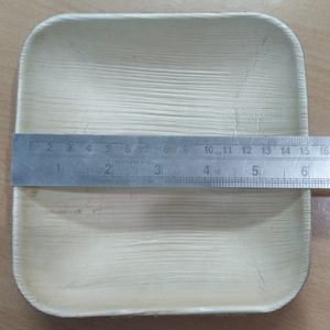 Assiettes et bols jetables élégants en feuille de palmier Areca Vaisselle élégante et écologique à motif végétal avec technique de gravure - Product Image 5