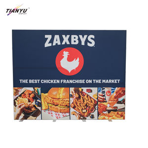 Expositor publicitario tipo pop-up con soporte de mesa de tela, distribución de energía para escenario, <span class=keywords><strong>menú</strong></span>, caja de luz LED, letrero - Product Image 6