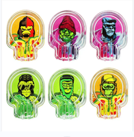 Cendrier à cigares en verre portable imprimé sur mesure avec motif de dessin animé, logo personnalisé, accessoires pour fumeurs