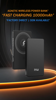 Chargeur de téléphone magnétique portable avec écran d'affichage 10000mAh