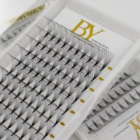 Extensions de cils pré-faits en éventail BY Pointy Base 0.05 0.07mm C D Curl, cils pré-faits professionnels, éventails de cils pré-faits
