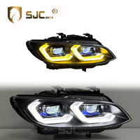 Accessoires automobiles SJC, phare pour BMW Série 3 E92 06-09, jaune blanc, DRL, interrupteur, clignotant bicolore, système d'éclairage