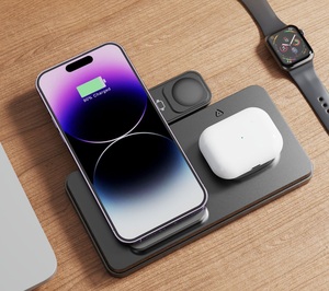 2025 3 en 1 chargeur sans fil téléphone chargeur rapide 3in1 montre intelligente Qi1 Qi2 15w Super mince support élégant pour Iphone Samsung - Product Image 5