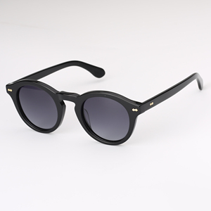 Gafas de sol retro redondas de acetato con montura completa para mujer, protección UV400, protección solar para adultos, en stock - Product Image 3