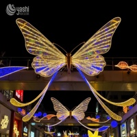 Lanternes LED sculptées à la main en forme de papillon pour les décorations de Noël et de Nouvel An