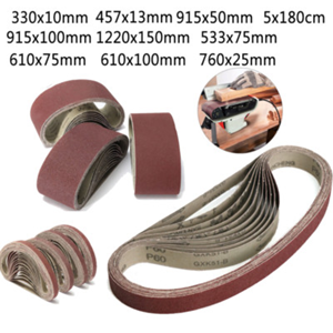 สายพานขัดอลูมิเนียมออกไซด์ ขนาด 330x10 มม. 457x13 มม. 915x50 มม. 5x180 ซม. 915x100 มม. 1220x150 มม. 533x75 มม. 610x75 มม. 610x100 มม. - Product Image 6