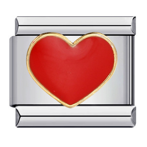 Venta al por mayor Red <span class=keywords><strong>Love</strong></span> 9mm Pulsera Modular Italiana de Acero Inoxidable - Product Image 1