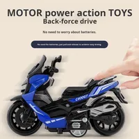 Jouets pour enfants, moto à pédales en alliage de métal de simulation éducative pour garçons, fonction de recul