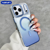 VAWI B367 Coque de téléphone magnétique antichoc tendance à dégradé pour iPhone 18 17 16 15 14 Pro Max, étui de protection antidérapant pour Samsung