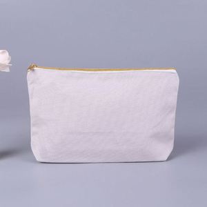 Wholesale National Style Embroidered Small Cotton Makeup Pencil <b>Case</b> Bag Logo Blank Canvas Zipper Pouch for Cosmetics - Product Image 2