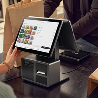 Terminal de point de vente tactile capacitif Intel Core i5 de 4e génération, système d'exploitation Windows, 8 Go de RAM DDR + 128 Go de SSD, système de caisse enregistreuse pour restaurant