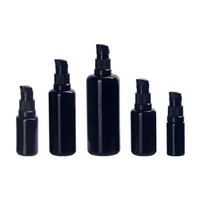 Flacon en verre ultra violet 10 ml 15 ml 30 ml 50 ml 100 ml, flacon cosmétique en verre noir avec pompe à bec, flacon en verre avec pompe à sérum
