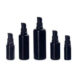 Botella de Vidrio Ultravioleta de 10 ml, 15 ml, 30 ml, 50 ml, 100 ml, Botella Cosmética de Vidrio Negro con Bomba Dosificadora, Botella de Vidrio con Bomba para Suero - Product Image 6