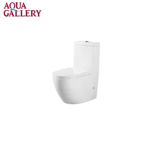 Modern avrupa tasarım tek parça seramik tuvalet ve kase banyo lüks seramik WC tuvalet seti