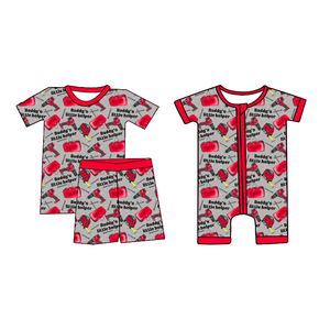 ชุดจั๊มสูทสำหรับเด็กทารกเสื้อผ้าเด็กทำจากไม้ไผ่กล่องตาบอดสำหรับฤดูร้อนขายส่งชุดนอนเด็ก - Product Image 1