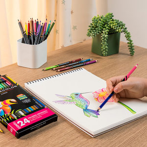 <span class=keywords><strong>Prismacolor</strong></span> American Sanfu Thunderhorse - Juego de lápices de colores oleosos de 12/24/36/48 colores para principiantes, estudiantes y niños, para pintar - Product Image 3