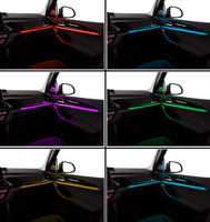 Pour BMW 8/9/11 Couleurs Lumière Ambiante Décorative de Voiture Bande LED pour F20 F10 F34 F36 E46 E90 E71 G30 X1 X5 X3 Accessoires de Tuning Auto