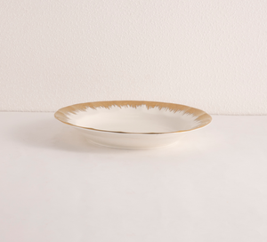 Nuevo Juego de Vajilla de Porcelana Fina de Lujo, Blanco con Borde Dorado y Diseño Festoneado, Plato, Tazón, Taza, Platillo, Regalo para Hotel o Boda - Product Image 4