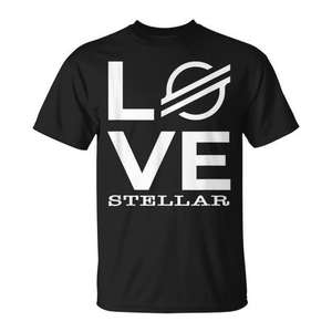 Camiseta Love Stellar para amantes de XLM, ropa promocional - Product Image 1