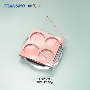 Palette de fards à paupières personnalisée à 4 compartiments, logo personnalisé, palette de fards à paupières mate de luxe vide, étiquette privée, conteneur de poudre à sourcils - Product Image 6