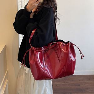 New Large Capacity PU Tote <b>Bags</b> Waterproof Lady's Shoulder <b>Bag</b> Durable Leather Handbags - Product Image 2