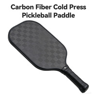 Raket Pickleball Serat Karbon 18K Cold Press |   Performa Profesional 3D Tekstur Karbon Mentah High Spin untuk Pemain Mahir
