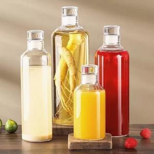 Coreano popolare salute tonico-Ginseng alta borosilicato bottiglia di vetro semplice elegante Stock Time scala bottiglia - Product Image 2