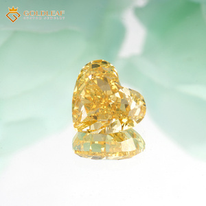 รายงาน IGI ของ Goldleaf เพชรสังเคราะห์เจียระไนรูปหัวใจ สีเหลืองสดใส ขนาด 1-3 กะรัต ระดับความสะอาด VVS VS เพชรแล็บสำหรับทำเครื่องประดับ - Product Image 4