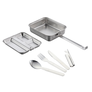 Tùy chỉnh di động tùy chỉnh ngoài trời cắm trại bên ăn trưa hộp đồ nấu nướng không dính cắm trại đồ nấu nướng lộn xộn Kit - Product Image 6