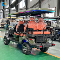 Voiturette de golf électrique Robetaa longue portée, personnalisée, certifiée CE, 72V Lithium, pour parcours de golf ou quartier