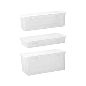 Transparent Stackable <b>Storage</b> <b>Box</b> 1-3L PP Plastic Office Organizer For Stationery Art Supplies - Product Image 5