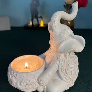 เชิงเทียนไทยขนาดเล็กแนววินเทจสำหรับตกแต่งบ้านด้วยงานฝีมือทำจากเรซิ่นสำหรับงานแต่งงาน - Product Image 5