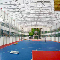 Structure en acier préfabriquée auvent extérieur pour stade de sport tente en PVDF tente pour court de tennis et de basket
