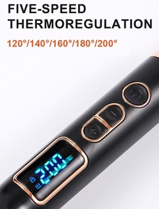 Peigne chauffant électrique en céramique à 5 températures, lisseur et boucleur 2 en 1, personnalisable avec logo, pour achat groupé à prix réduit - Product Image 6