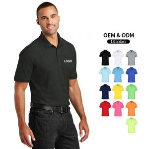 Discount Price 100%Polyester Quick Dry Men's Polo T Shirts Cool Feel Mesh Breathable Summer Short Sleeve T Shirts - Product Image 3