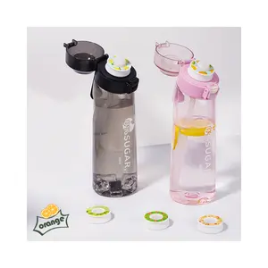 खाद्य ग्रेड BPA मुक्त स्वादयुक्त पानी की बोतल फ्लेवर कार्ट्रिज पॉड के साथ फल स्वाद प्लास्टिक पानी की बोतल