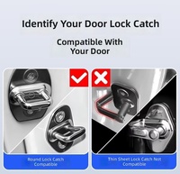 Nouvelle protection de loquet de porte de voiture en silicone antichoc, coussinet de loquet, couvercle protecteur, réducteur de bruit, anti-collision, modèle de coussinet de loquet