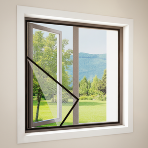 Malla Mosquitera para Ventanas, Removible, de Poliéster, Lavable, Transpirable, Resistente a Insectos, Instalación sin Taladro - Product Image 1
