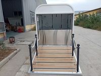 Remorque de magasin véhicule de remorquage conteneur mobile chariot à chevaux vente extérieure 7ft mini bar chariot à boissons chariot remorque à chevaux café-bar