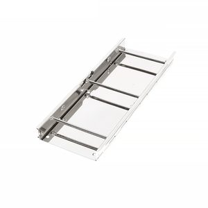 Stainless Metal Cheap 3 Pipe Binder Clip Silvery 50mm Width 3 Post Strong Tube Binder For File Folder.