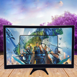 12 inch máy tính để bàn gấp HD Video chủ đứng 3D mở rộng cong điện thoại di động màn hình kính lúp khuếch đại cho điện thoại thông minh - Product Image 2