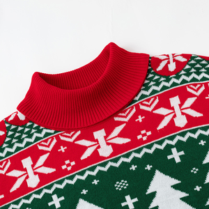 <span class=keywords><strong>Pull</strong></span> de Noël personnalisé pour <span class=keywords><strong>homme</strong></span>, anti-plis, anti-rétrécissement, motif 3D, polyester/coton, avec logo sur le devant, le dos et le col, pour les fêtes d'hiver - Product Image 3