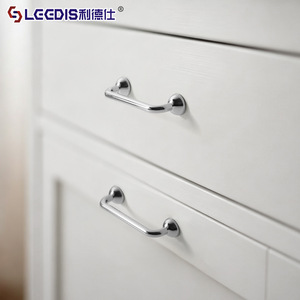 Lideshi Wardrobe <b>Handles</b> Zinc Alloy <b>Chrome</b> Single Hole Cabinet <b>Drawer</b> <b>Handle</b> For Wardrobe Furniture - Product Image 1