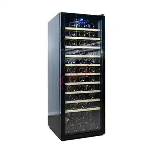 Bodega de vino Josoo 230L, Enfriador de vino, la mejor botella de 100, nevera independiente, compresor, refrigeración, bodega termoeléctrica, Unidad de gabinetes