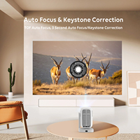 Proyector CRE CR51 PRO 1080P FHD 200 ANSI Lúmenes WiFi Android 9.0 Inteligente LCD LED Incorporado Portátil con Corrección Trapezoidal Automática para Cine en Casa