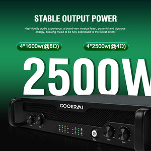Amplificador de Potencia <span class=keywords><strong>Digital</strong></span> Profesional DAN415 4*1500W de 4 Canales Clase H de Alta Potencia para Escenario, Amplificador de Sonido para Espectáculos, 3750W a 2 Ohmios - Product Image 2