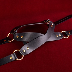 หน้ากากเซ็กซี่แบบ BDSM หน้ากากปิดตาคอสเพลย์หนัง PU หน้ากากปรับได้สำหรับงานเต้นรำหน้ากากแฟนซีอุปกรณ์เสริมสำหรับปาร์ตี้ฮาโลวีน - Product Image 3