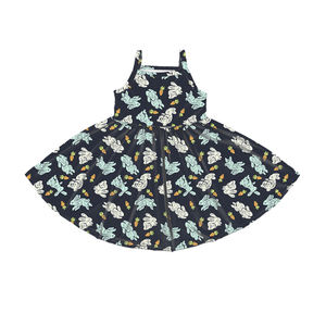 Vestido de Verano para Niñas BQ-526-XXM, Estilo Casual, de Tirantes, Sin Mangas, Corte en A, Tela Suave Tipo Seda - Product Image 6